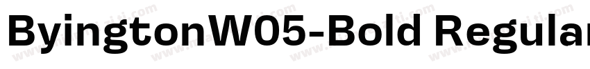 ByingtonW05-Bold Regular字体转换